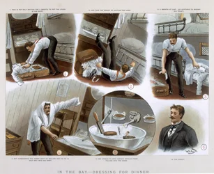 En la bahía, vistiéndose para la cena, de 